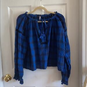 Free People Honey Grove Buffalo print top